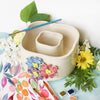 Ceramic Double Well Painter's Pot - Bouquet
