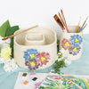 Ceramic Double Well Painter's Pot - Bouquet