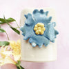 Ceramic Brush Holder - Blue Flower