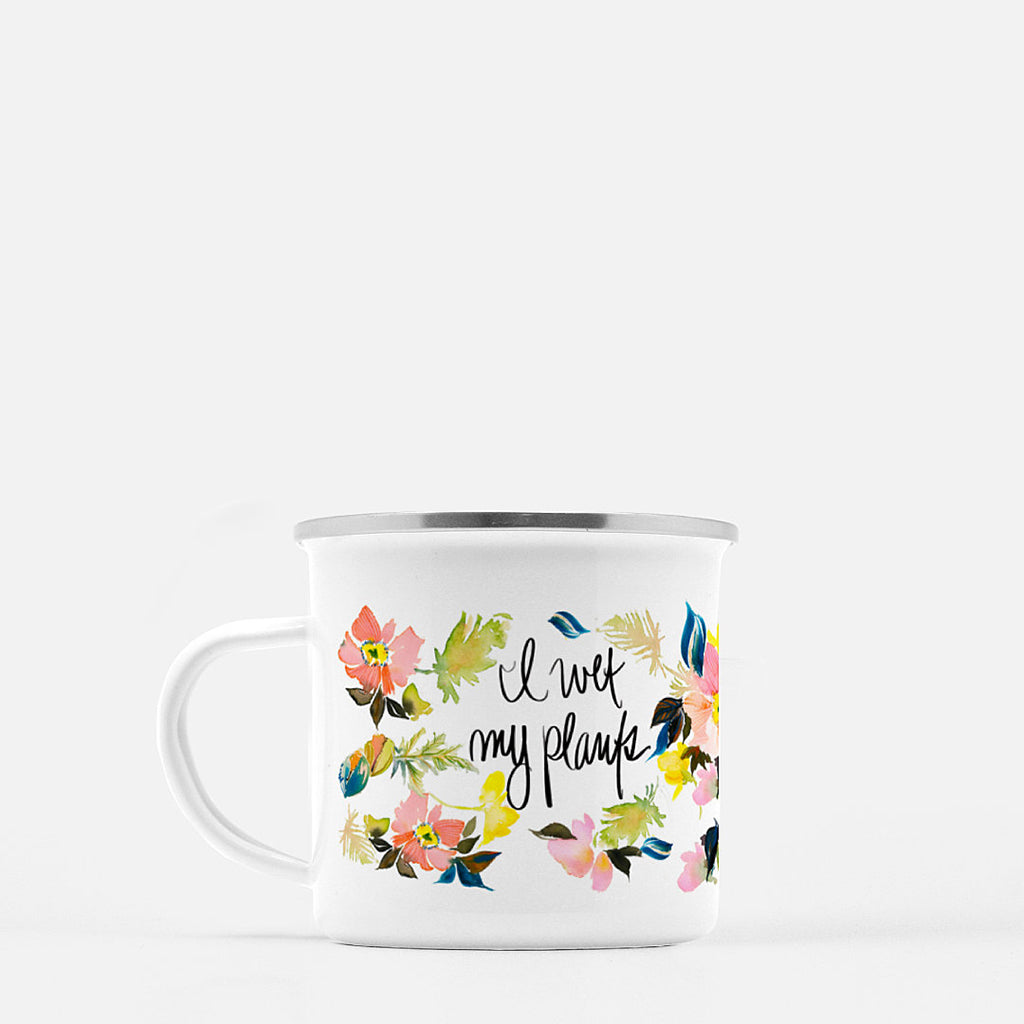Watercolor Poppies Coffee Mug - I Wet My Plants
