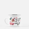 Watercolor Dahlia Coffee Mug - Forget Rules, Forget Right, Remember Joy