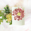 Ceramic Brush Holder - Pink Flower