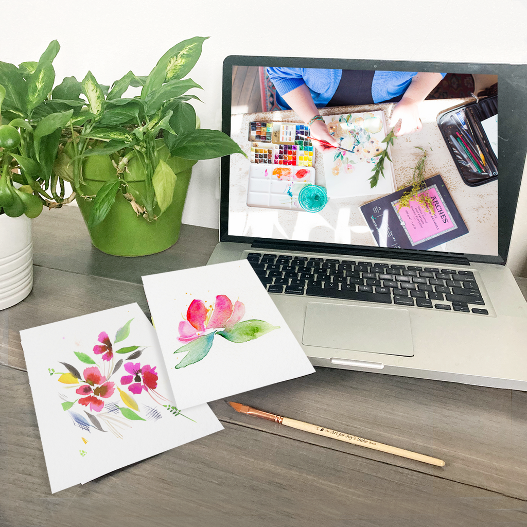 Custom One on One Watercolor Experience with Kristy