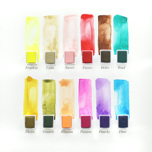 Watercolor Half Pan Refills for The Making Art for Joy's Sake Palette