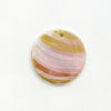 Ceramic Hand Painted Ornament - Pink & Gold Abstract