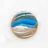 Ceramic Hand Painted Ornament - Blue Vintage Inspired
