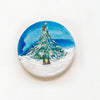 Ceramic Hand Painted Ornament - Wintry Tree 5
