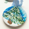 Ceramic Hand Painted Ornament - Wintry Tree 2