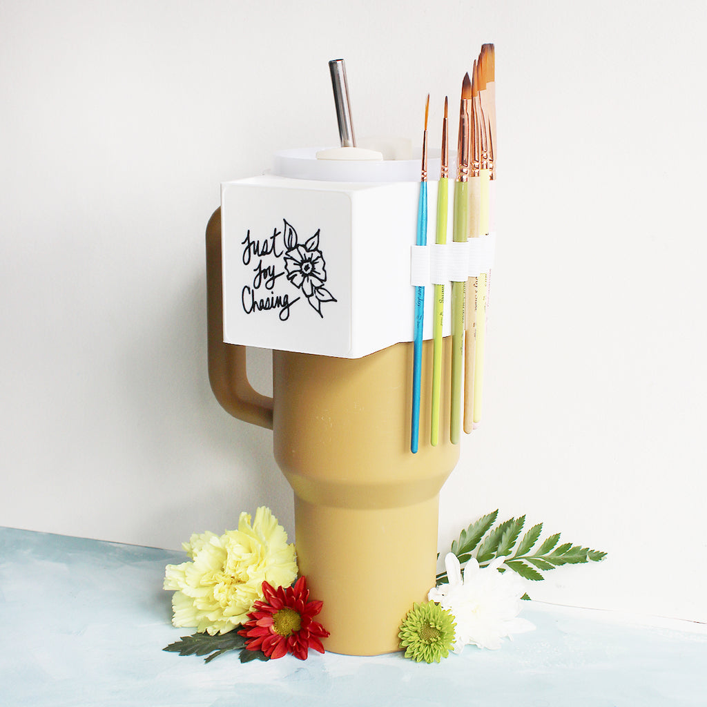 Arts to Embers Collab: Stanley Cup Paintbrush & Palette Holder