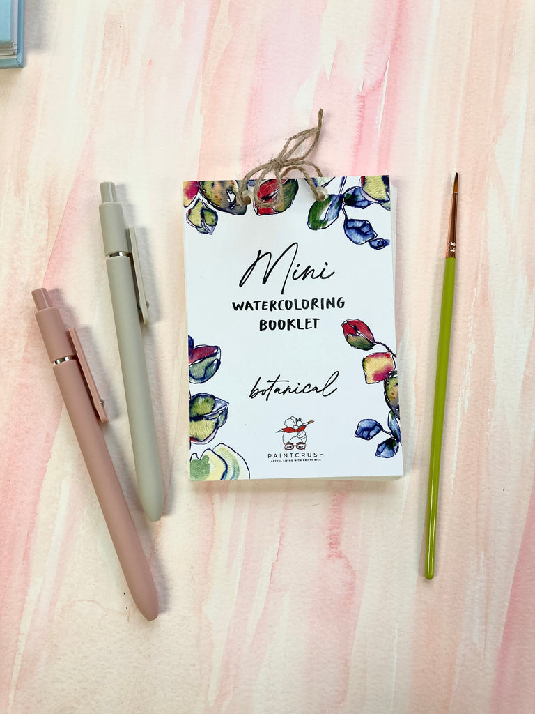 Mini Watercoloring Book - Botanicals