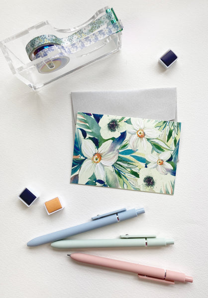 Handpainted Notecard Set - Florals