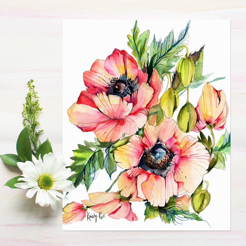 Fine Art Giclee Print - Coral Anemones