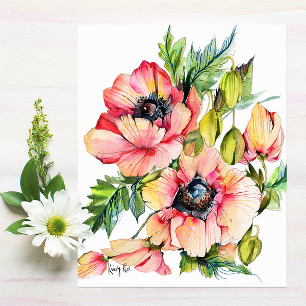 Fine Art Giclee Print - Coral Anemones