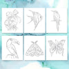 Set of 4 Mini Watercoloring Books - Florals, Animals, Botanical, & Houseplants