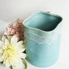Ceramic Brush Holder - Granulating Aqua