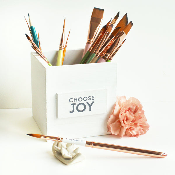 Choose Joy Cube Organizer by Santa Barbara Design Studio