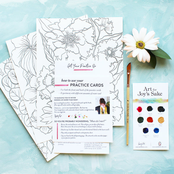 Watercoloring Page Bundle - Bouquet