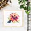 Fine Art Giclee Print - Red Dahlia