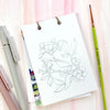 Mini Watercoloring Book - Florals