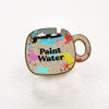 Paint Water Cup Enamel Pin by The Gray Muse