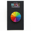 Rainbow Color Wheel Enamel Pin by The Gray Muse