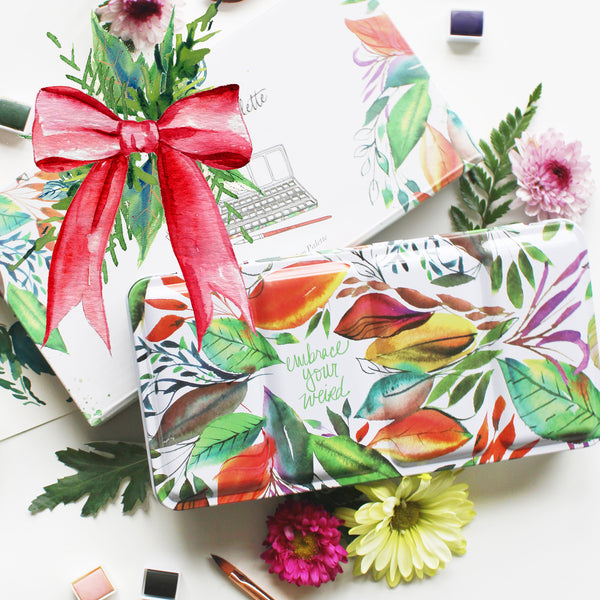 The Ready For Joy Empty Watercolor Palette - Fall Leaves