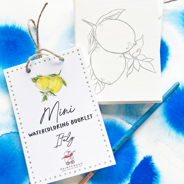 Mini Watercoloring Book - Italy