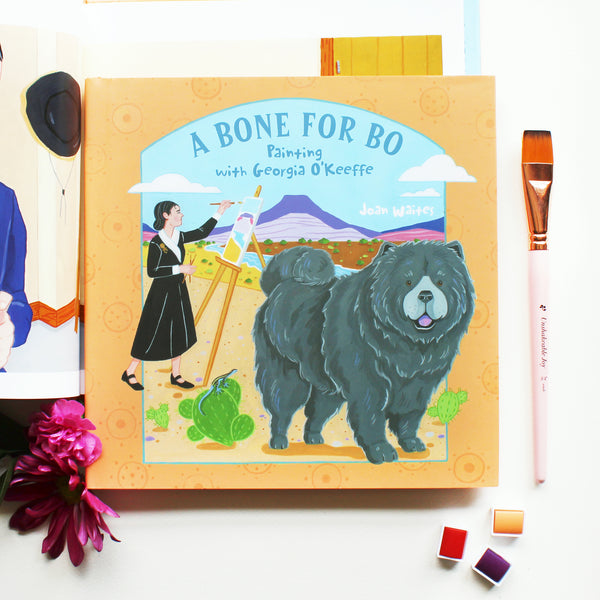 A Bone for Bo: Painting with Georgia O'Keeffe - Children's Book