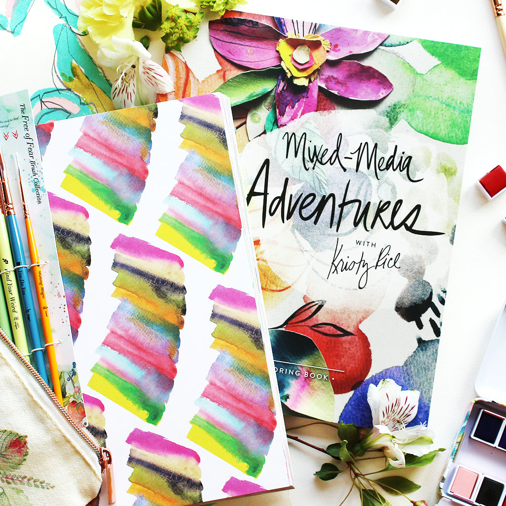Mixed-Media Adventures with Kristy Rice: A Noncoloring Book
