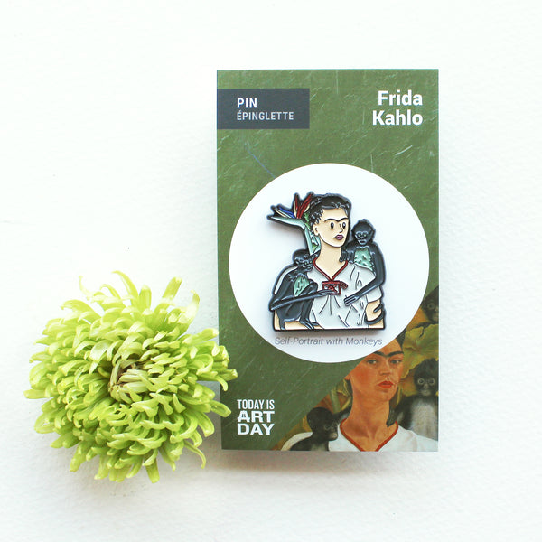 Frida Kahlo Enamel Pin by Today is Art Day