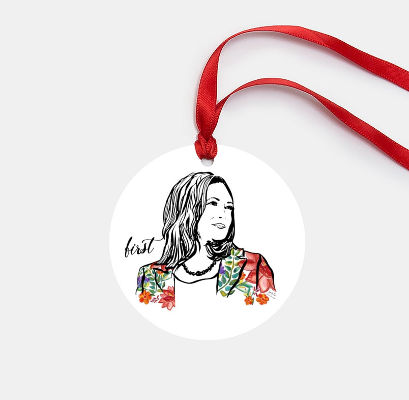 Pillars Collection - Kamala Harris Watercolor Ornament