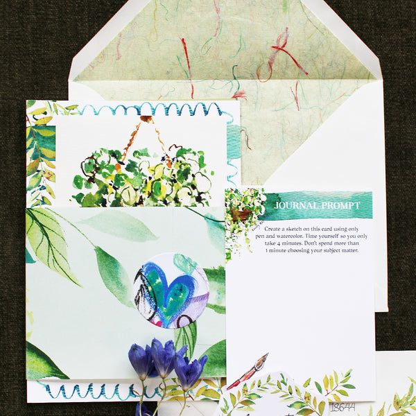 Postcards in Watercolorland Snail Mail Subscription