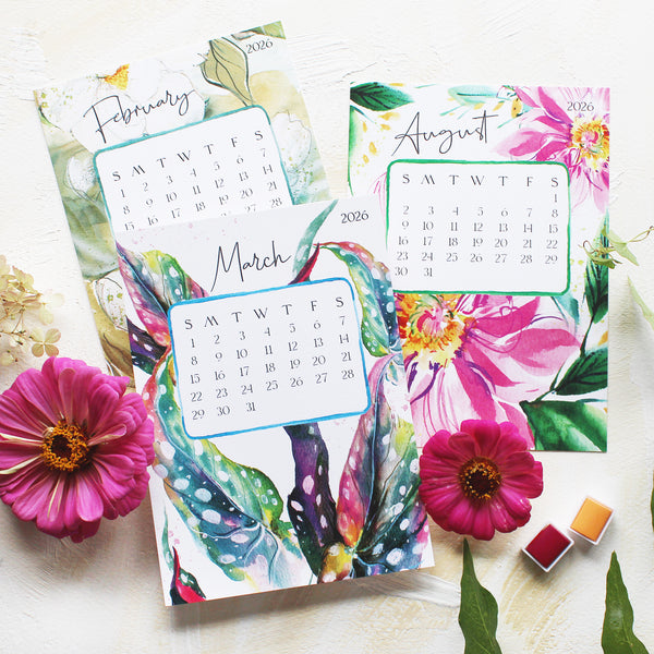 2026 Watercolor Floral Calendar - *PRE-ORDER*