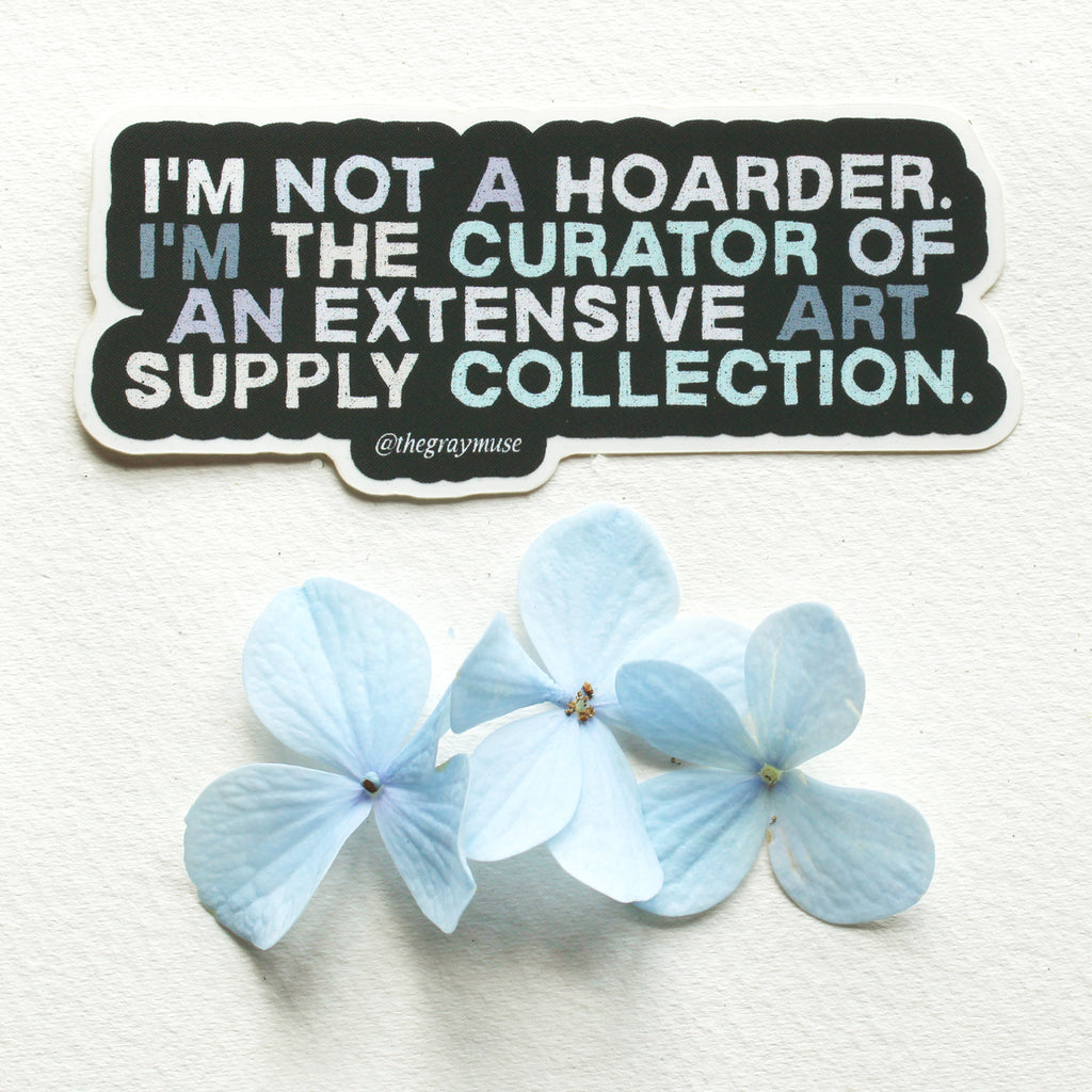 Art Supply Curator Sticker by The Gray Muse