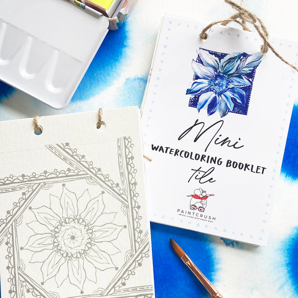 Mini Watercoloring Book - Tile