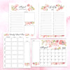 Digital Download Watercolor Floral Monthly Planning Bundle