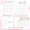 Digital Download Watercolor Floral Monthly Planning Bundle