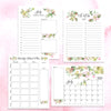 Digital Download Watercolor Floral Monthly Planning Bundle