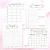 Digital Download Watercolor Floral Monthly Planning Bundle