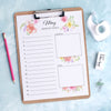 Digital Download Watercolor Floral Monthly Planning Bundle