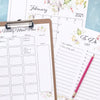 Digital Download Watercolor Floral Monthly Planning Bundle