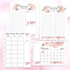 Digital Download Watercolor Floral Monthly Planning Bundle