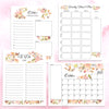 Digital Download Watercolor Floral Monthly Planning Bundle