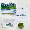 #watercolorhug Notecard Bundle of 5 - Self Mail Option